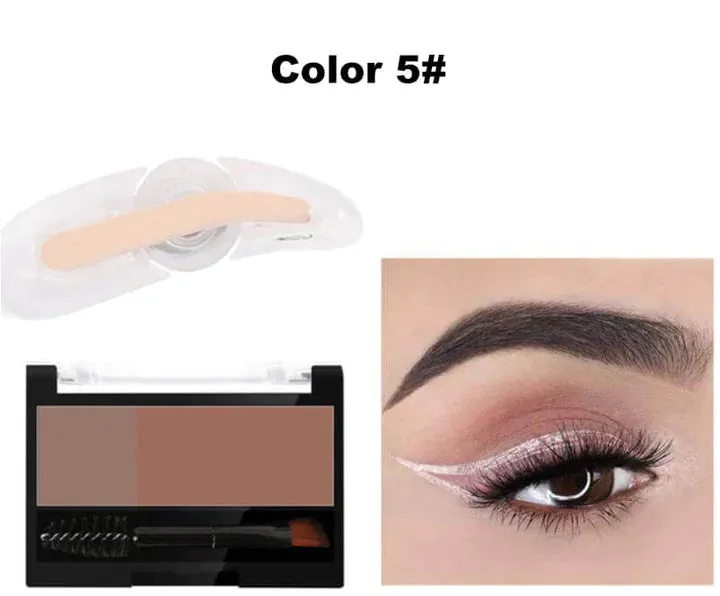 Dual-color Adjustable Eyebrow Stamp
