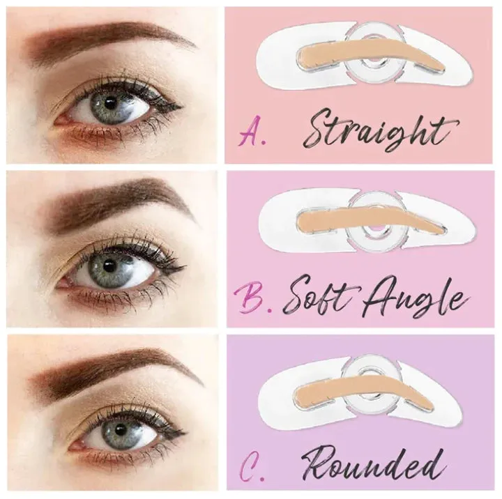 Dual-color Adjustable Eyebrow Stamp