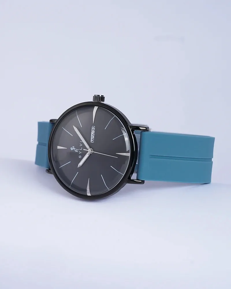 Elegadoom Black Sky Blue Silicone
