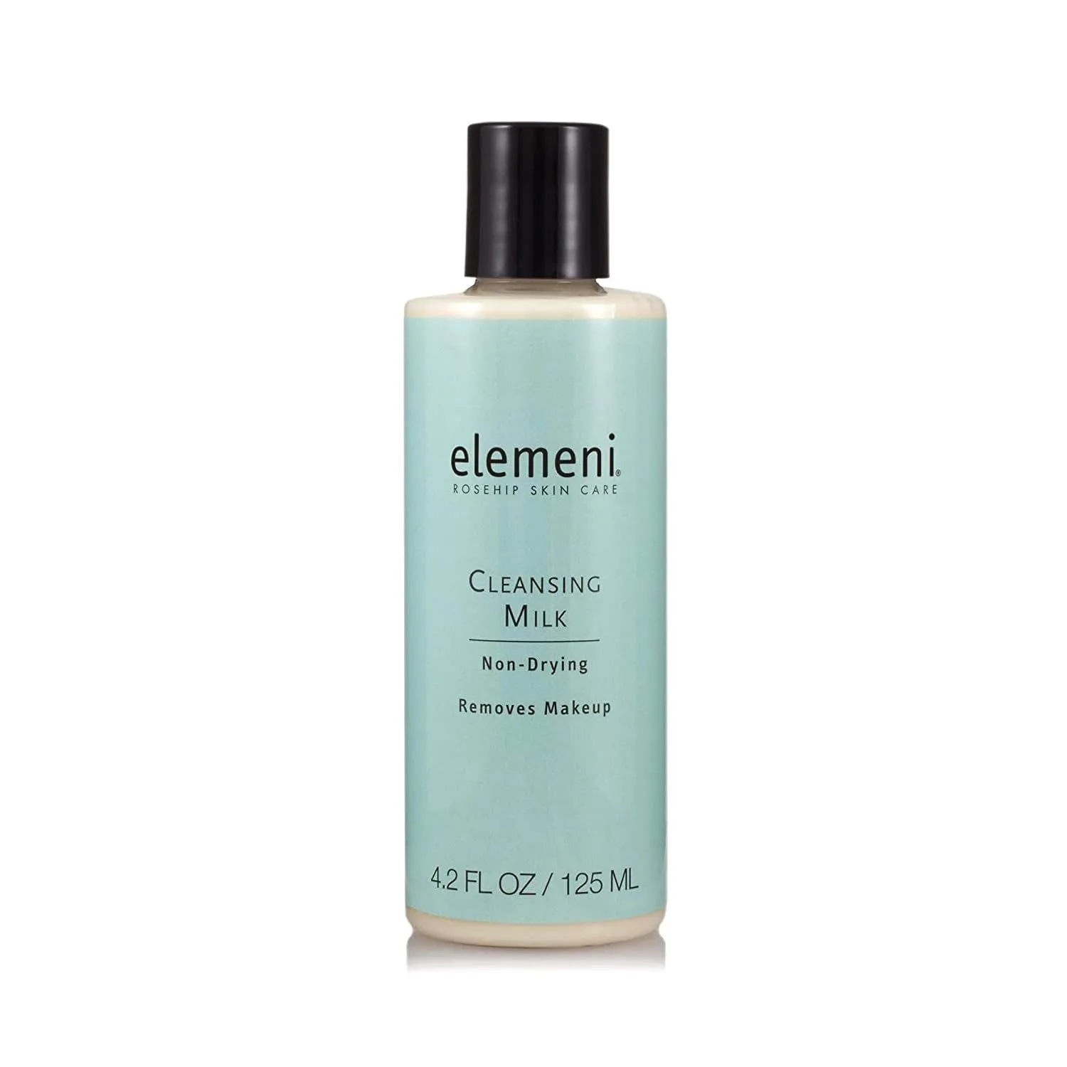 Elemeni Skin Care Cleansing Milk - Vegan Organic Makeup Remover | Ph Balanced Facial Cleanser Removes Dirt & Impurities | Oil Free Eye Makeup Remover & Gentle Cleanser for Sensitive Skin, 4.2 Fl Oz