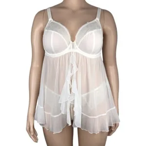 Elomi Maria Underwire Babydoll Chemise Lingerie UK 38G US 38I EL8501