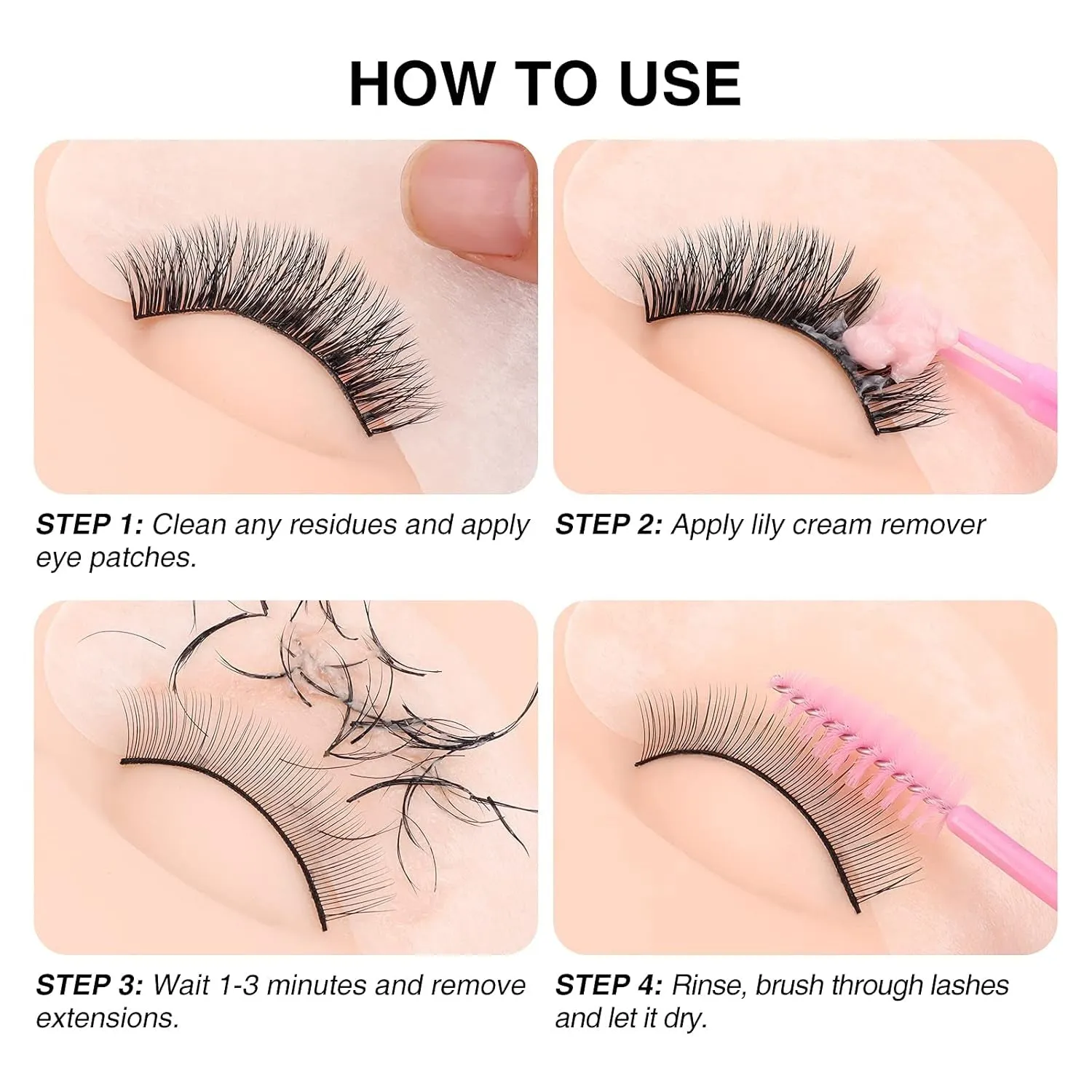Eyelash Extension Remover Cream, Special LILY Flavor Cream, Lash Extension Remover Cream Professional Eyelash Extensions Remover for Salon,5G