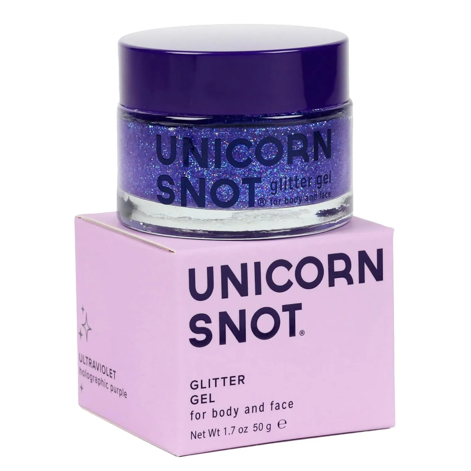 Face & Body Glitter - Cosmetic-Grade Holographic Glitter Gel - Makeup for Festivals, Raves, Anime Cosplay - Safe for Face, Easy Application & Removal, 1.7Oz Silver (Disco)
