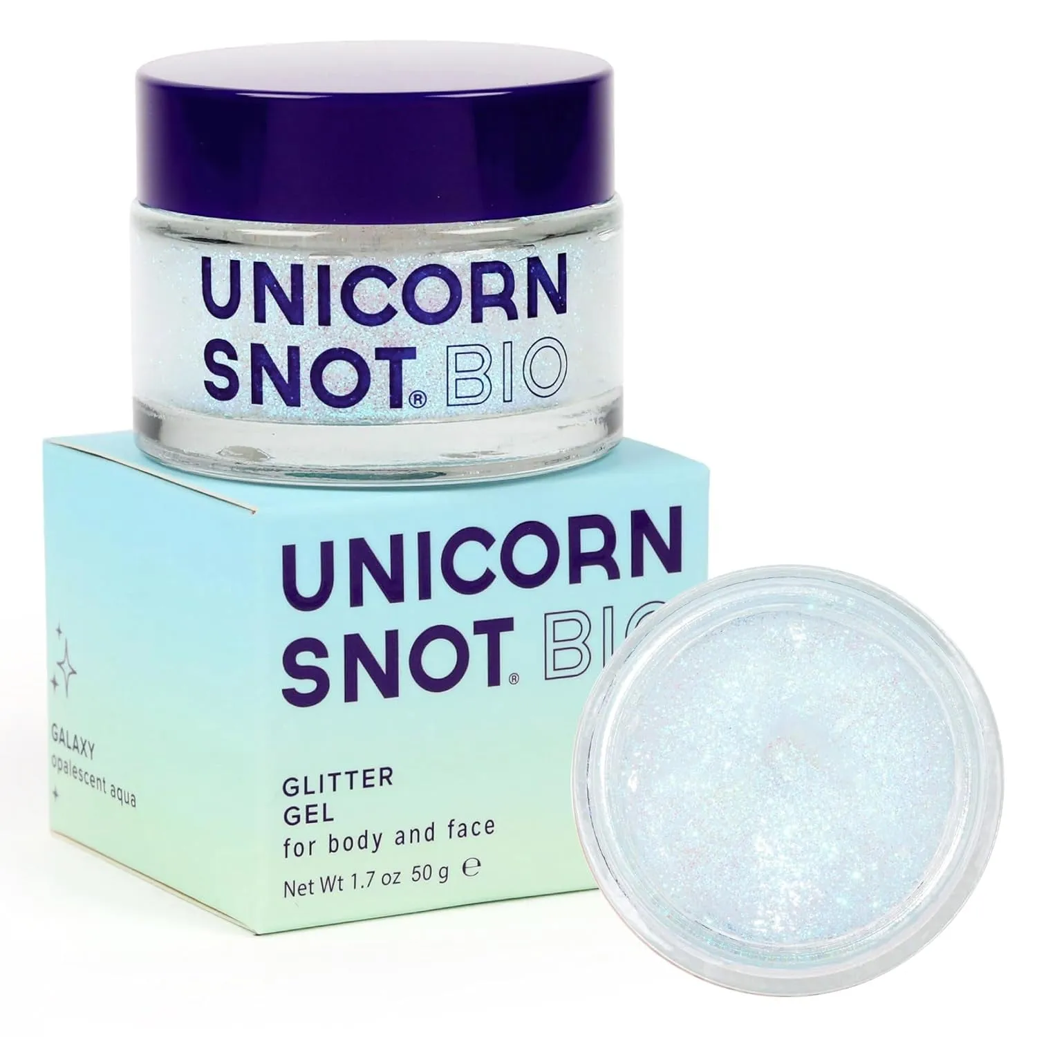 Face & Body Glitter - Cosmetic-Grade Holographic Glitter Gel - Makeup for Festivals, Raves, Anime Cosplay - Safe for Face, Easy Application & Removal, 1.7Oz Silver (Disco)