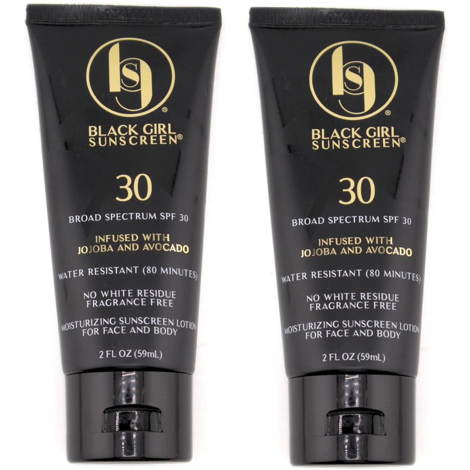 Face & Body Moisturizing Sunscreen Lotion SPF 30, No White-Residue for Melanin Rich Skin (2 Fl. Oz.)