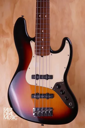 Fender Jazz Bass V with S-1 Switch in Sunburst, USED