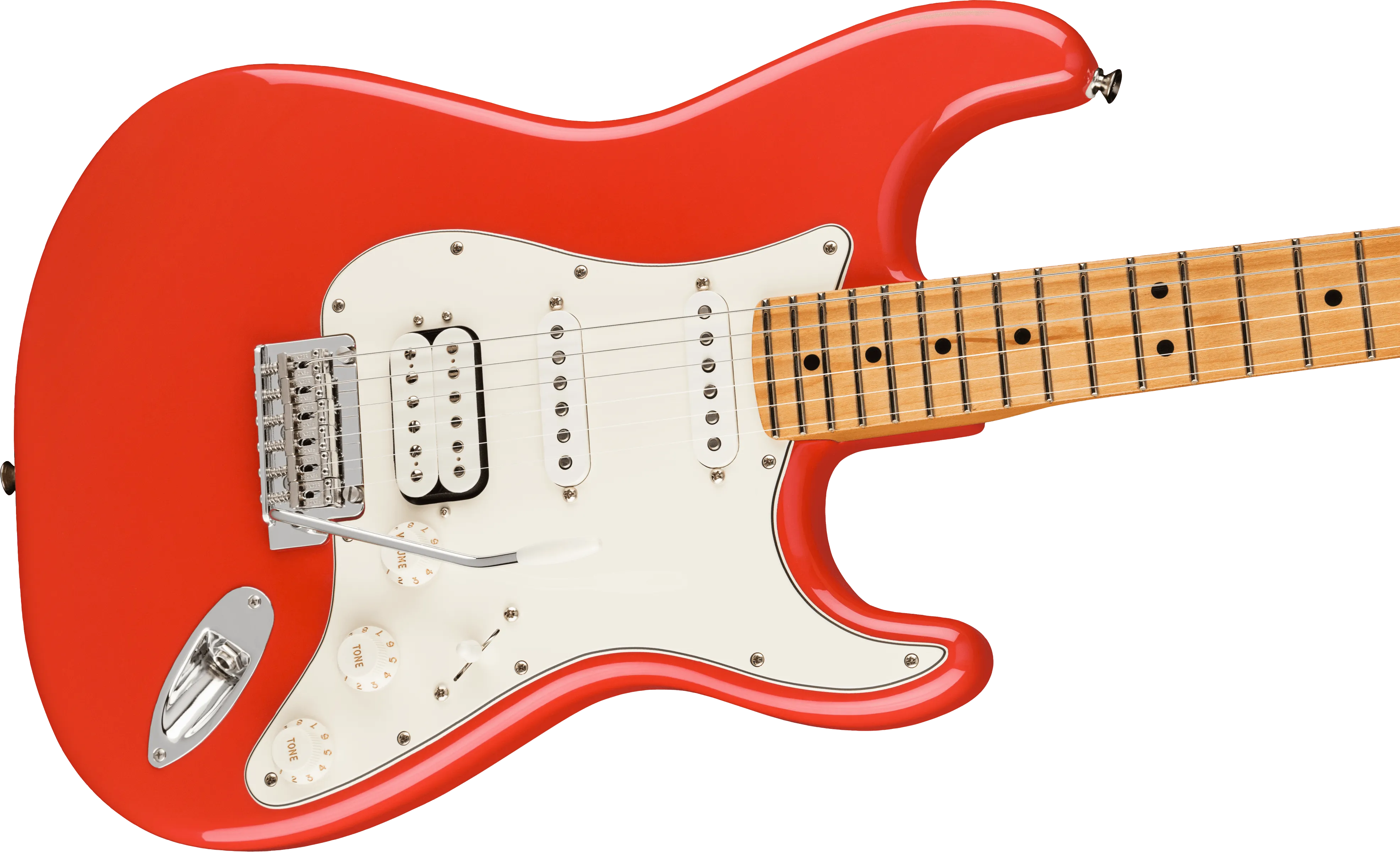 Fender Limited Edition Player Stratocaster® HSS, Maple Fingerboard, Fiesta Red with Matching Headstock