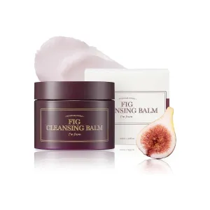 Fig Cleansing Balm, Korean Makeup Remover, Vegan, Easy to Rinse Off, Fig Oil Water 7.8% with Peptide and Amino Acid, Makeup Meltaway, Makeup Melting Balm to Oil, 100Ml