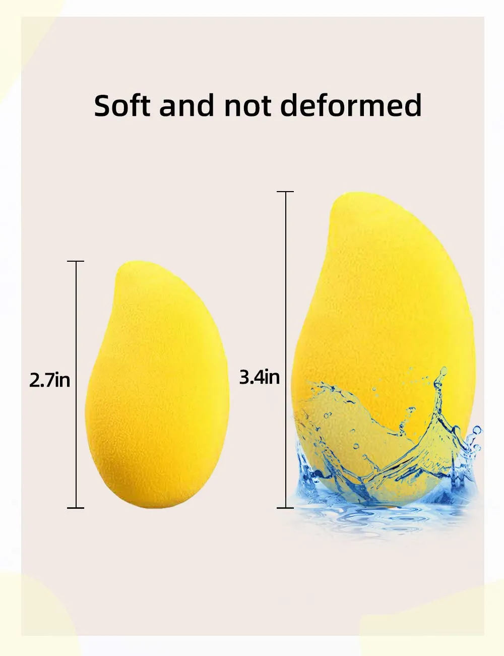 Fofosbeauty 3pack Mango Makeup Sponges