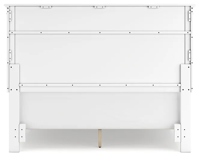 Fortman Queen Panel Bed with Mirrored Dresser, Chest and 2 Nightstands