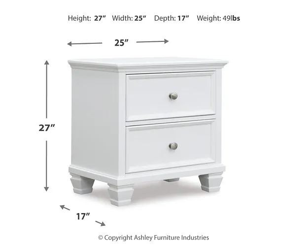 Fortman Queen Panel Bed with Mirrored Dresser, Chest and 2 Nightstands
