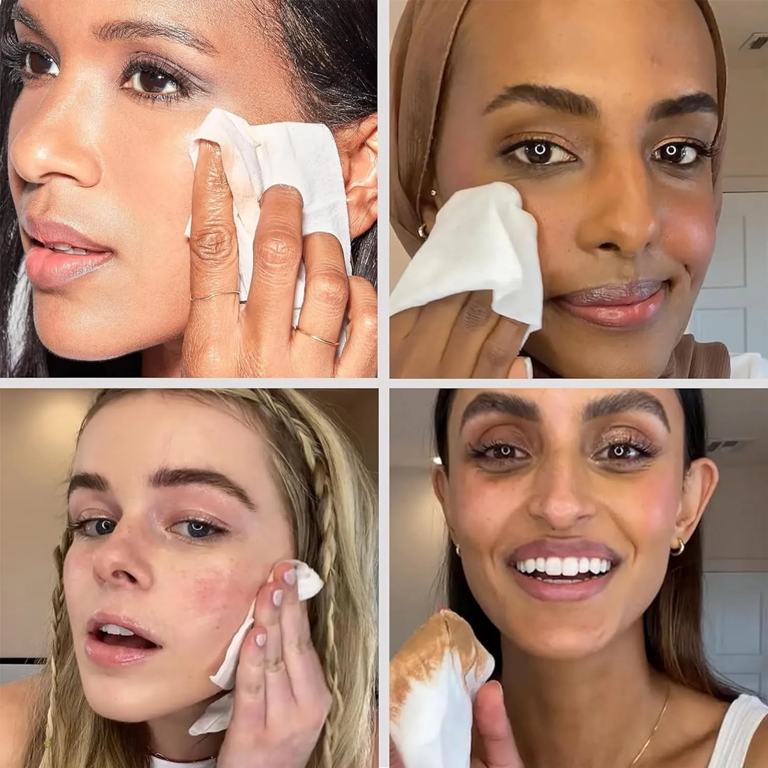 Fragrance Free Cleansing Makeup Remover Facial Wipes | Plant Based, Hypoallergenic, Gentle for Sensitive Skin | 90 Count