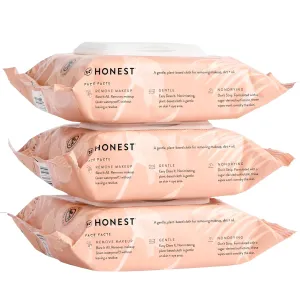 Fragrance Free Cleansing Makeup Remover Facial Wipes | Plant Based, Hypoallergenic, Gentle for Sensitive Skin | 90 Count