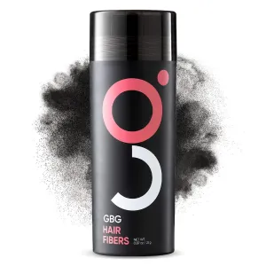 GBG Womens Hair Fibers for Thinning, Fine Hair & Bald Spots, Dark Brown - Thickening Fibers for Instant Cover up & Volume in 30 Seconds, Touch up and Thickener for Women & Men 25G - Cruelty Free