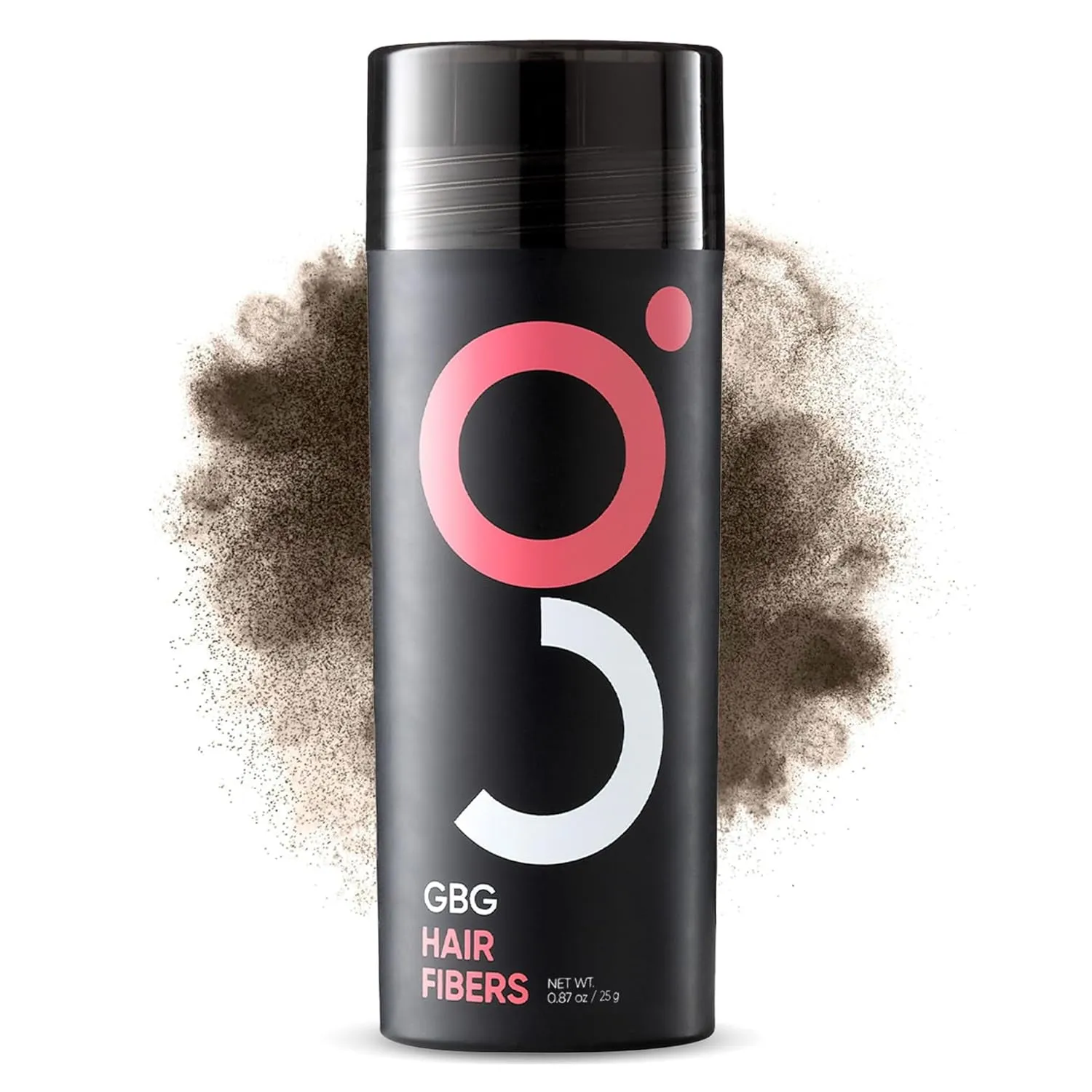 GBG Womens Hair Fibers for Thinning, Fine Hair & Bald Spots, Dark Brown - Thickening Fibers for Instant Cover up & Volume in 30 Seconds, Touch up and Thickener for Women & Men 25G - Cruelty Free