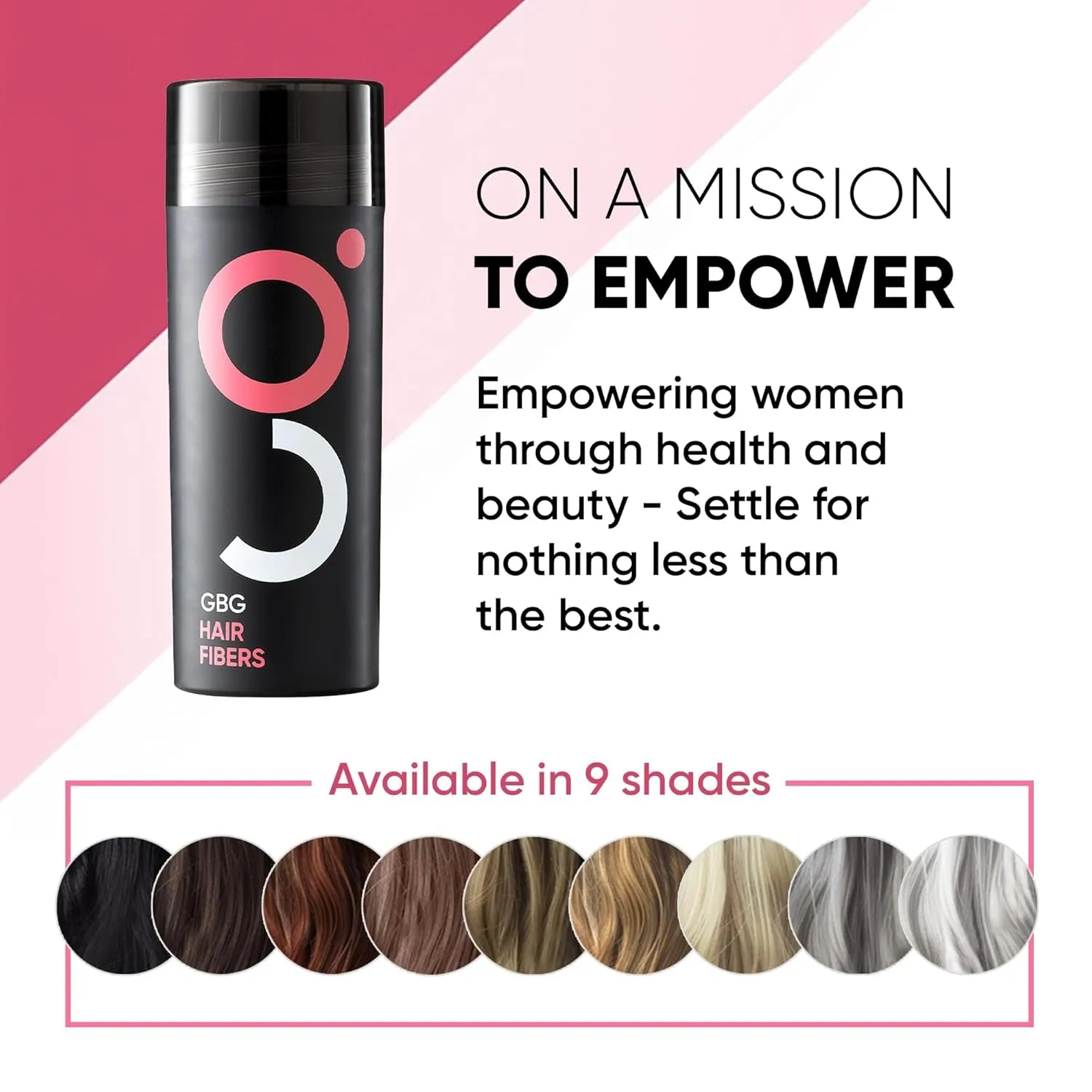 GBG Womens Hair Fibers for Thinning, Fine Hair & Bald Spots, Dark Brown - Thickening Fibers for Instant Cover up & Volume in 30 Seconds, Touch up and Thickener for Women & Men 25G - Cruelty Free