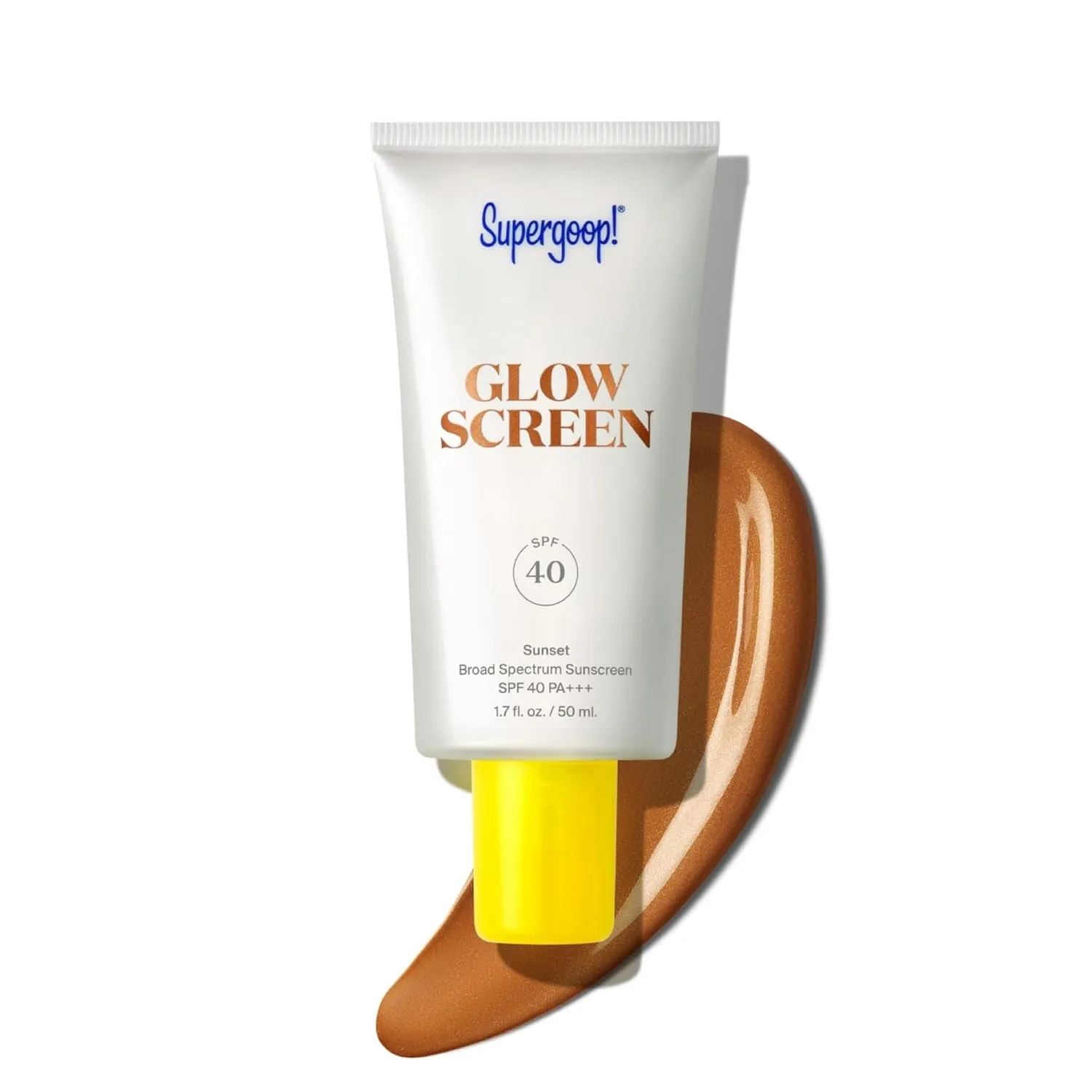 Glowscreen SPF 40, Sunrise (Champagne Glow) - 1.7 Fl Oz - Glowy Primer   Broad Spectrum Sunscreen - Helps Filter Blue Light - Boosts Hydration with Hyaluronic Acid, Vitamin B5 & Niacinamide