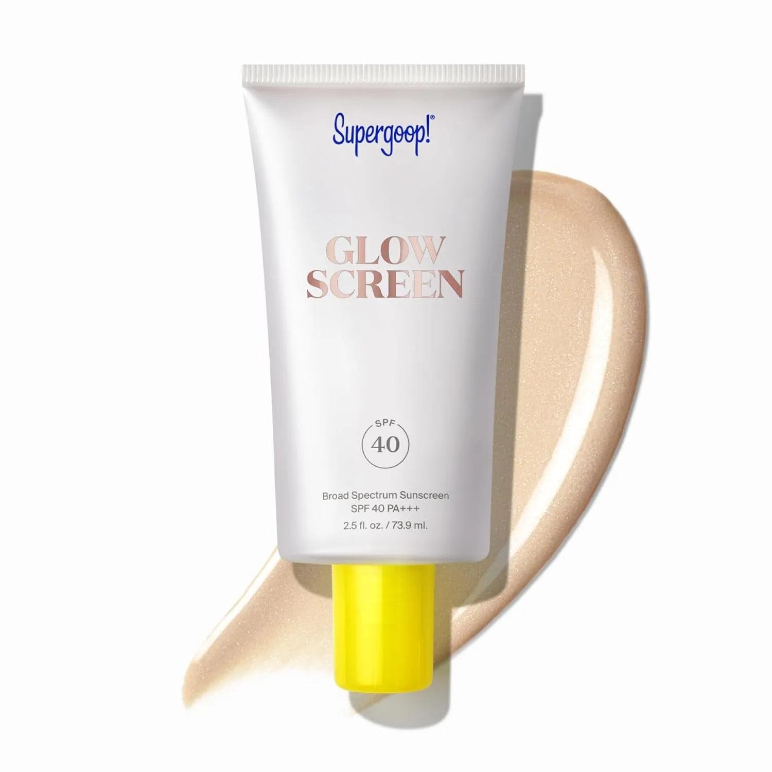 Glowscreen SPF 40, Sunrise (Champagne Glow) - 1.7 Fl Oz - Glowy Primer   Broad Spectrum Sunscreen - Helps Filter Blue Light - Boosts Hydration with Hyaluronic Acid, Vitamin B5 & Niacinamide