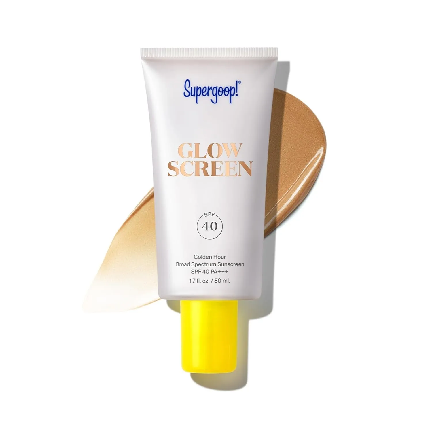 Glowscreen SPF 40, Sunrise (Champagne Glow) - 1.7 Fl Oz - Glowy Primer   Broad Spectrum Sunscreen - Helps Filter Blue Light - Boosts Hydration with Hyaluronic Acid, Vitamin B5 & Niacinamide