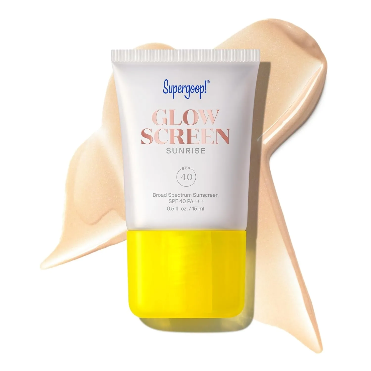 Glowscreen SPF 40, Sunrise (Champagne Glow) - 1.7 Fl Oz - Glowy Primer   Broad Spectrum Sunscreen - Helps Filter Blue Light - Boosts Hydration with Hyaluronic Acid, Vitamin B5 & Niacinamide