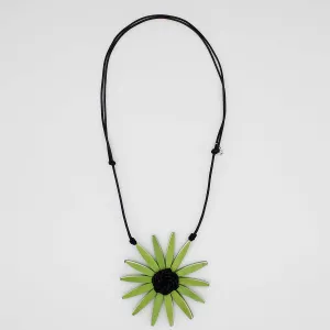 Green Amaya Flower Statement Necklace