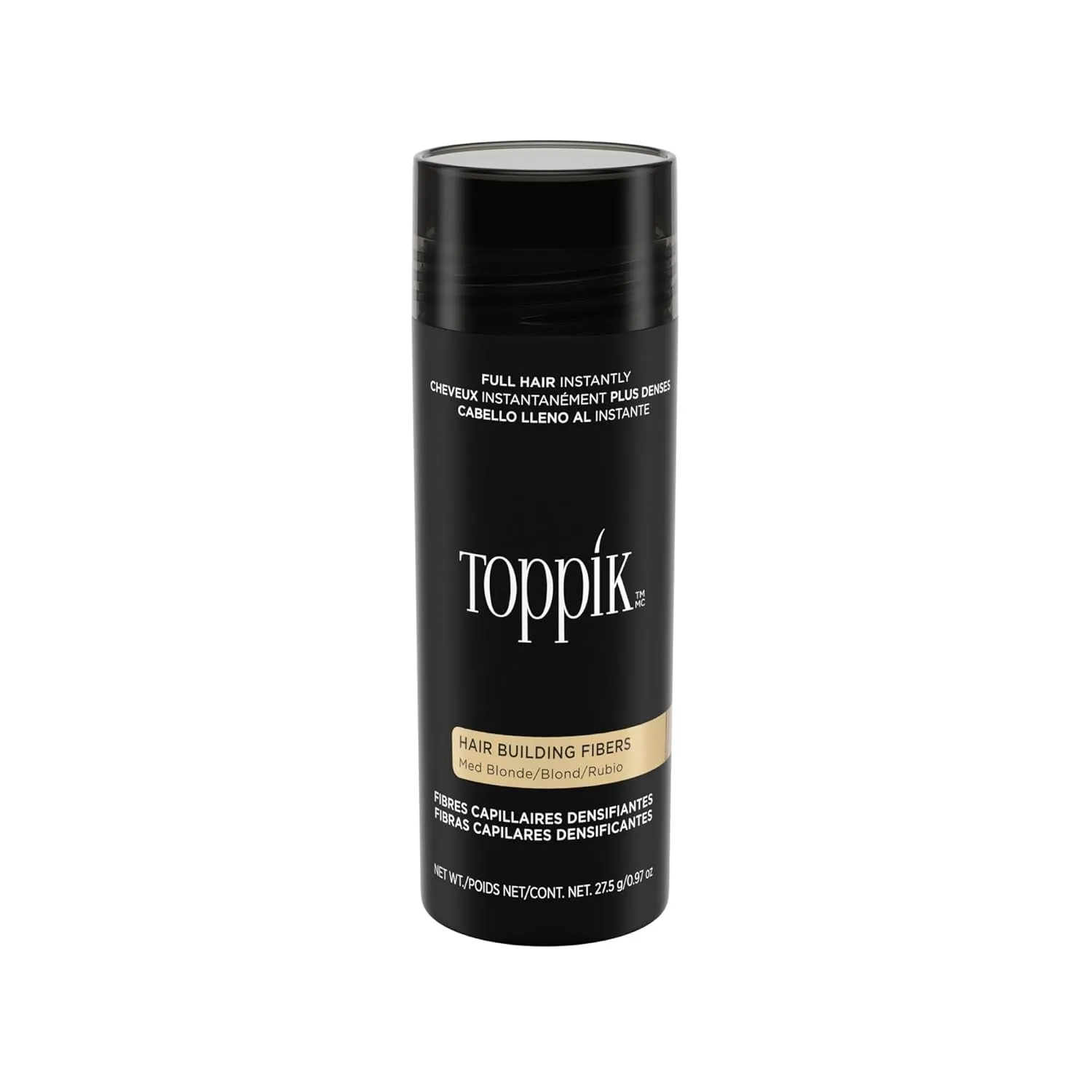 Hair Building Fibers, Medium Brown, 27.5G | Fill in Fine or Thinning Hair | Instantly Thicker, Fuller Looking Hair | 9 Shades for Men & Women