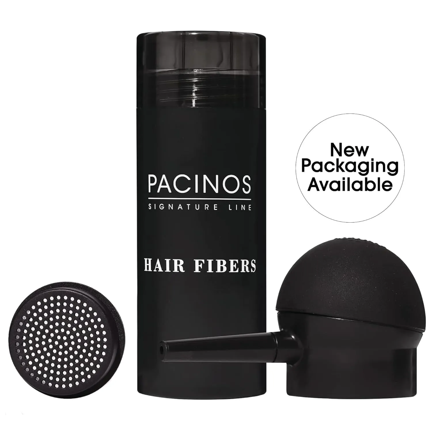 Hair Fiber Kit - Conceal Thinning Hair Instantly with Fiber Hold Spray - Black