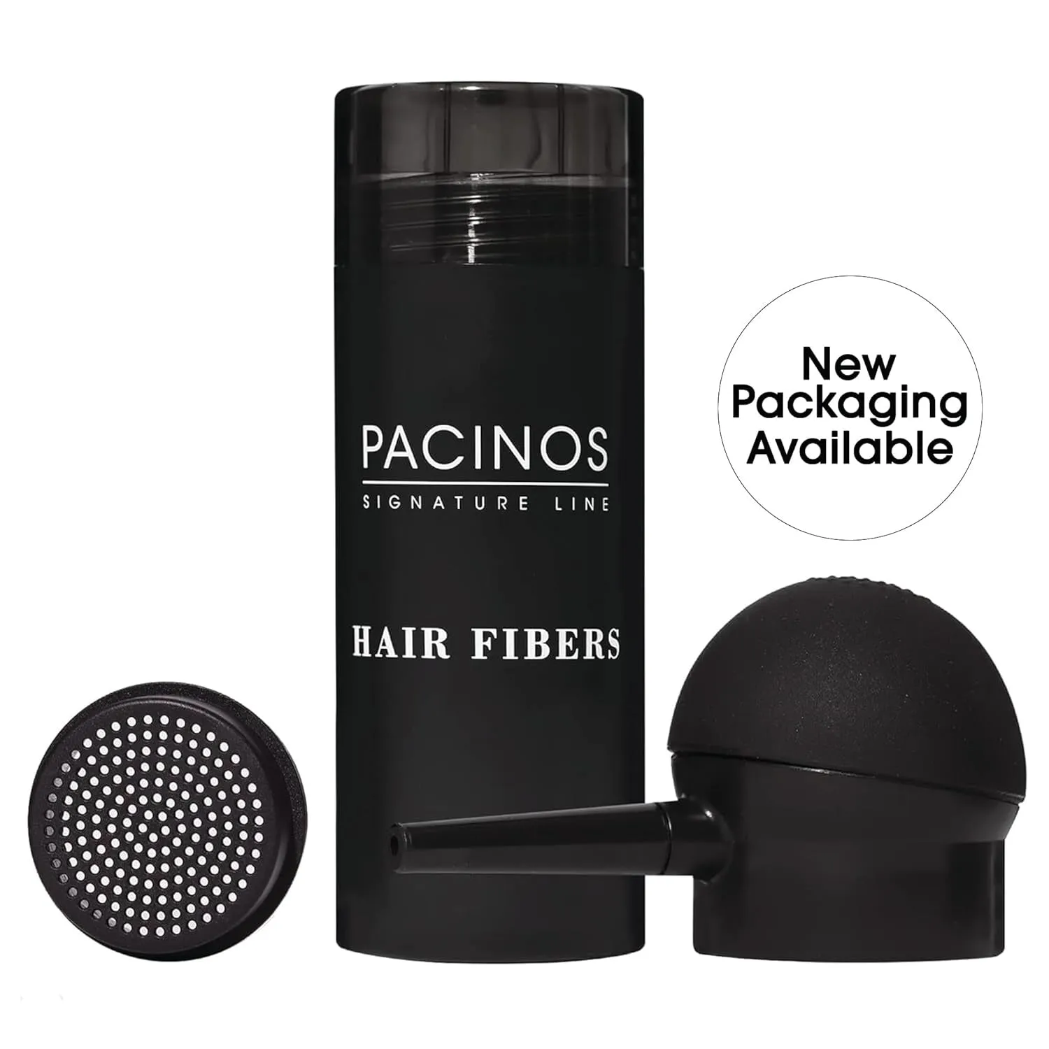 Hair Fiber Kit - Conceal Thinning Hair Instantly with Fiber Hold Spray - Black