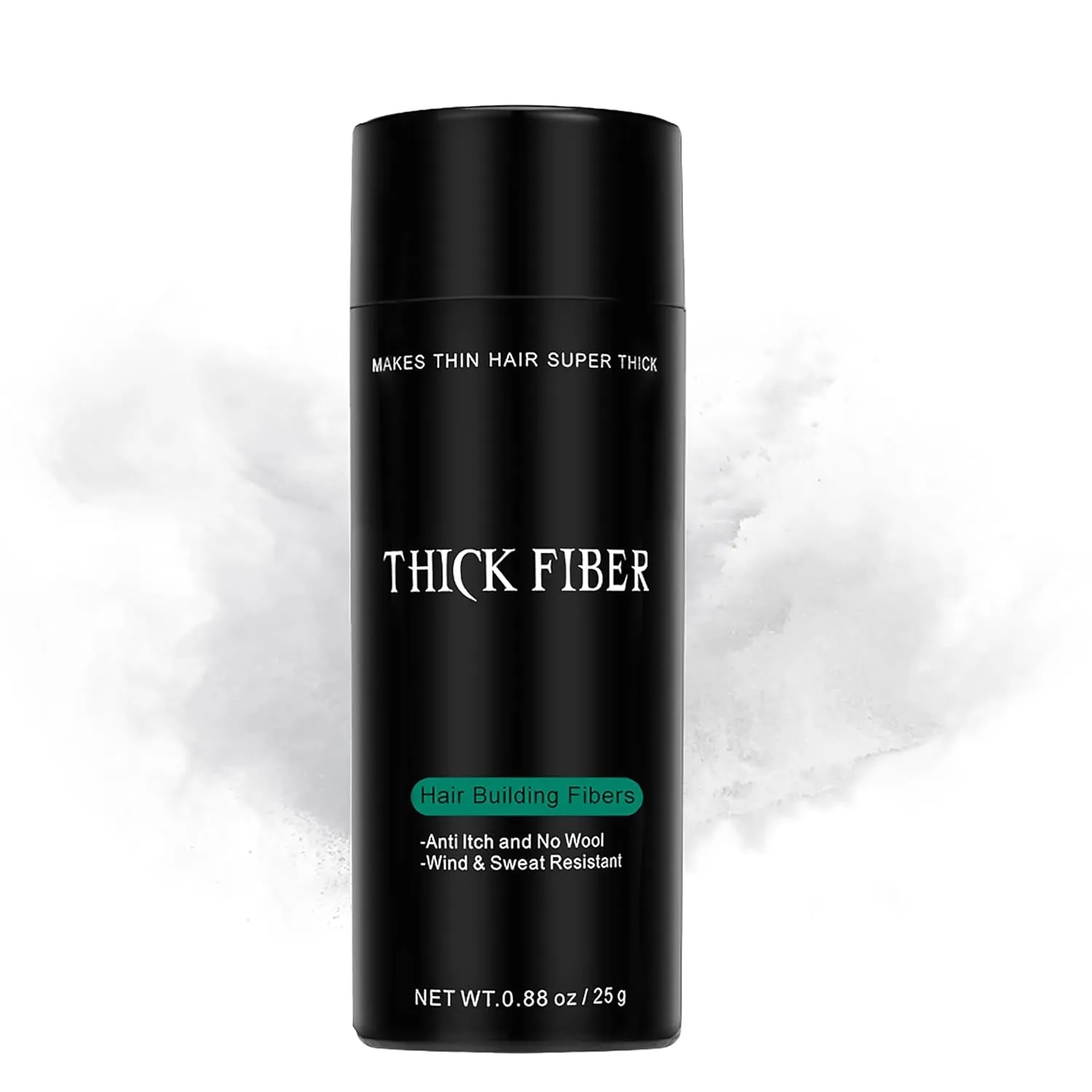 Hair Fibers for Thinning Hair & Bald Spots (DARK BROWN) - 25G Bottle - Conceals Hair Loss in Seconds - Hair Powder for Women & Men