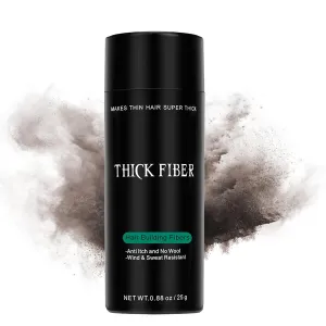 Hair Fibers for Thinning Hair & Bald Spots (DARK BROWN) - 25G Bottle - Conceals Hair Loss in Seconds - Hair Powder for Women & Men