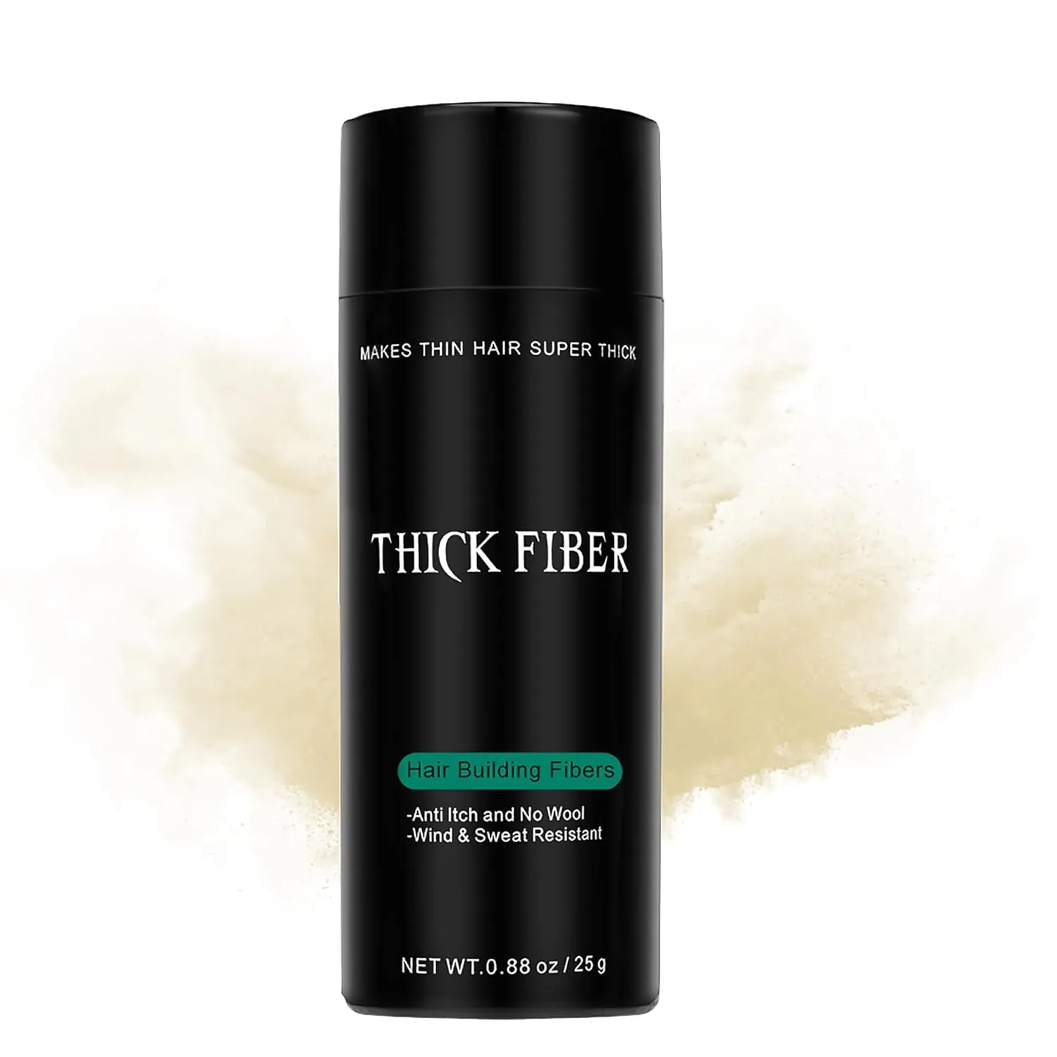Hair Fibers for Thinning Hair & Bald Spots (DARK BROWN) - 25G Bottle - Conceals Hair Loss in Seconds - Hair Powder for Women & Men