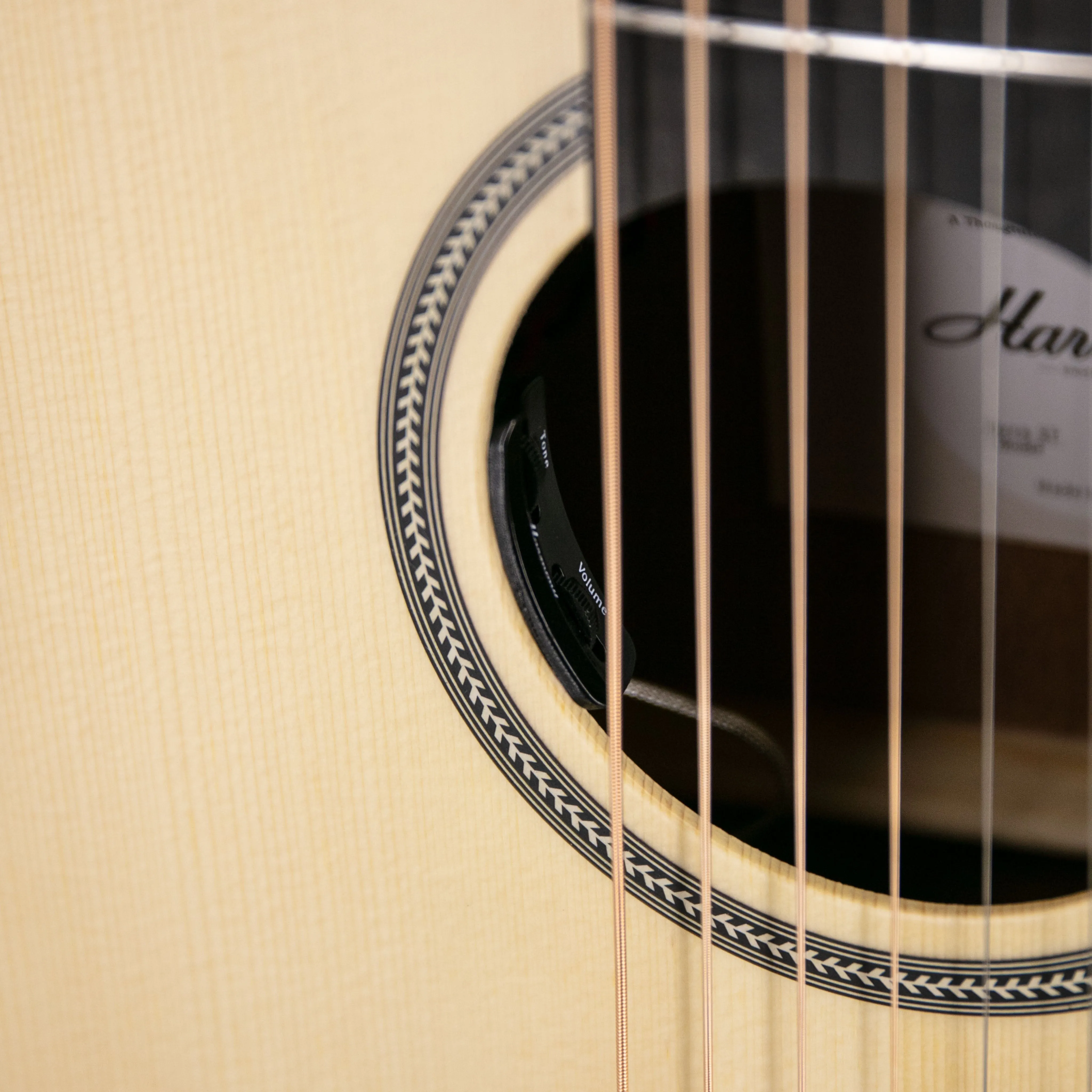 Harmony Foundation Series e-Terra ST Dreadnought Acoustic Guitar, Natural Satin
