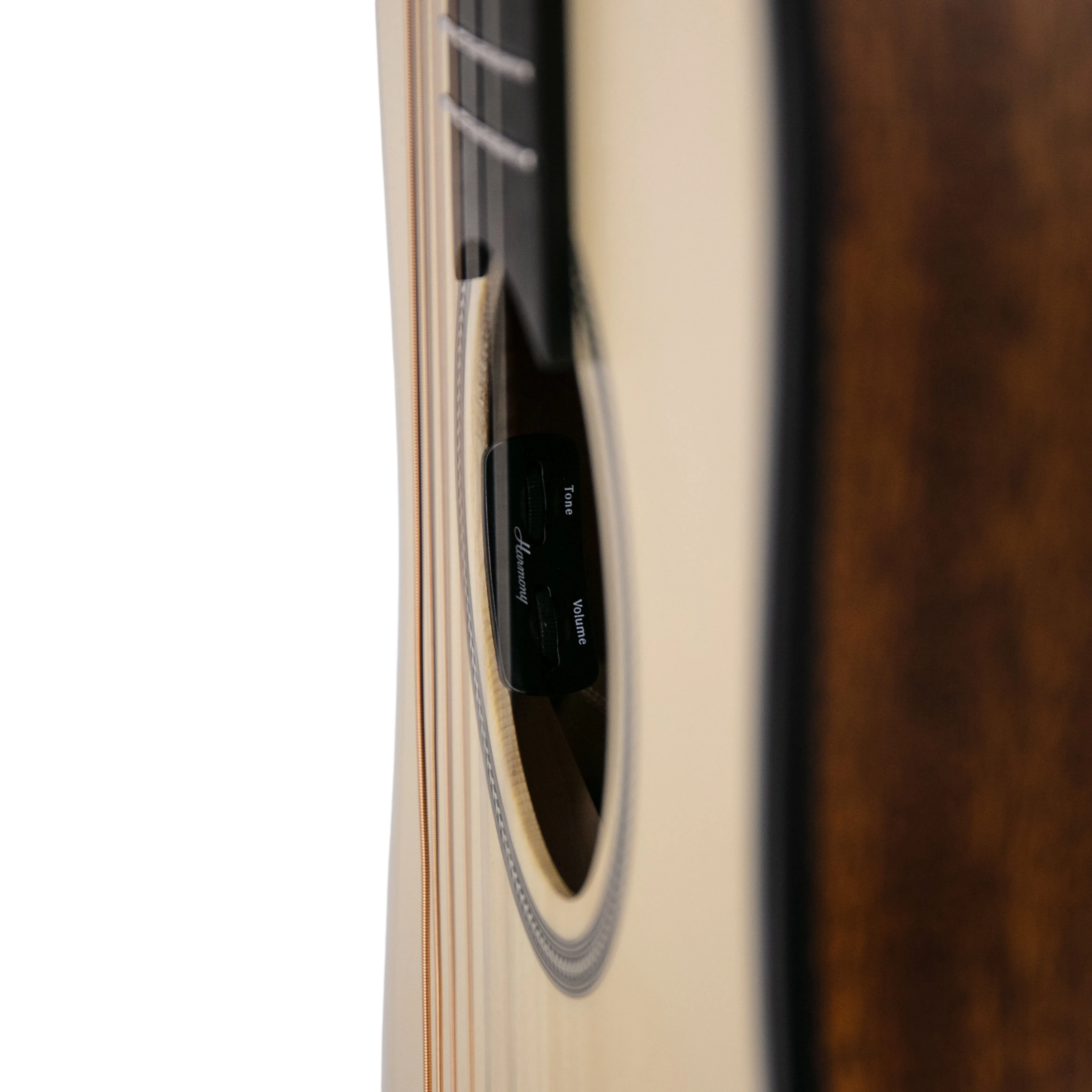 Harmony Foundation Series e-Terra ST Petite OM Acoustic Guitar w/Bag, Natural Satin