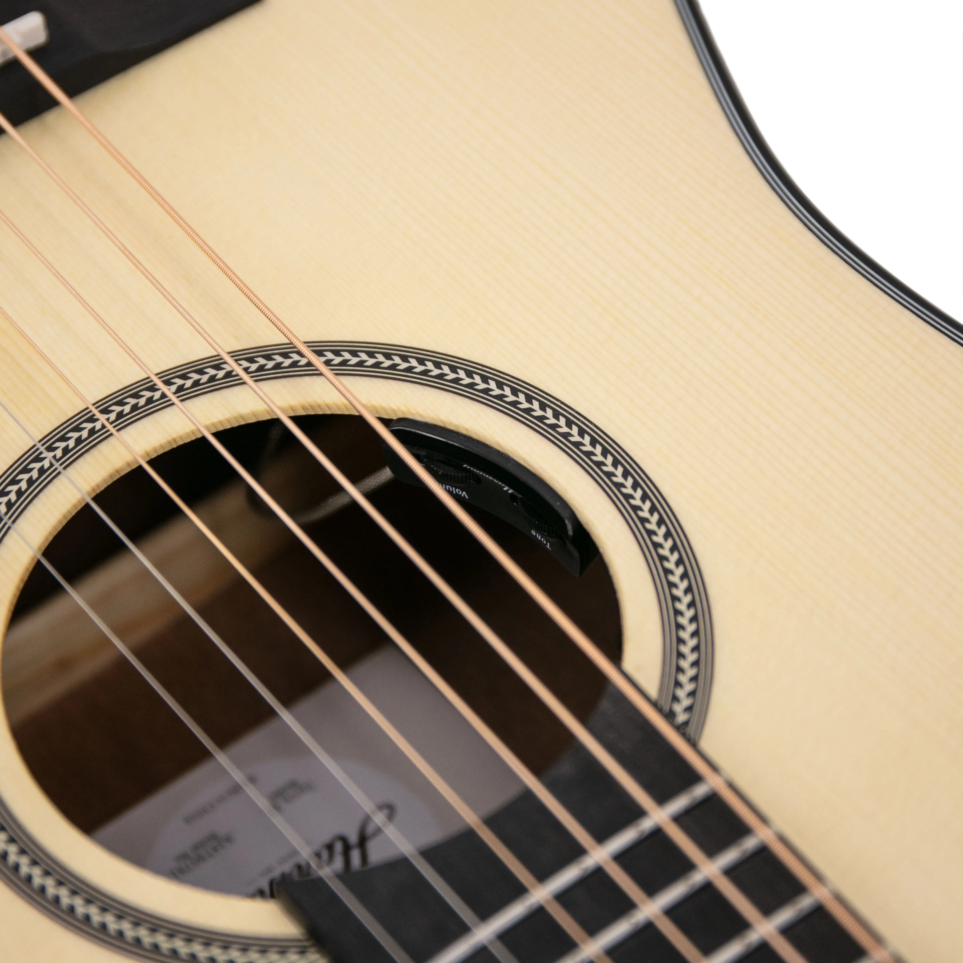 Harmony Foundation Series e-Terra ST Petite OM Acoustic Guitar w/Bag, Natural Satin