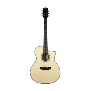 Harmony Foundation Series Terra ST GA Cutaway Acoustic Guitar, Natural Satin
