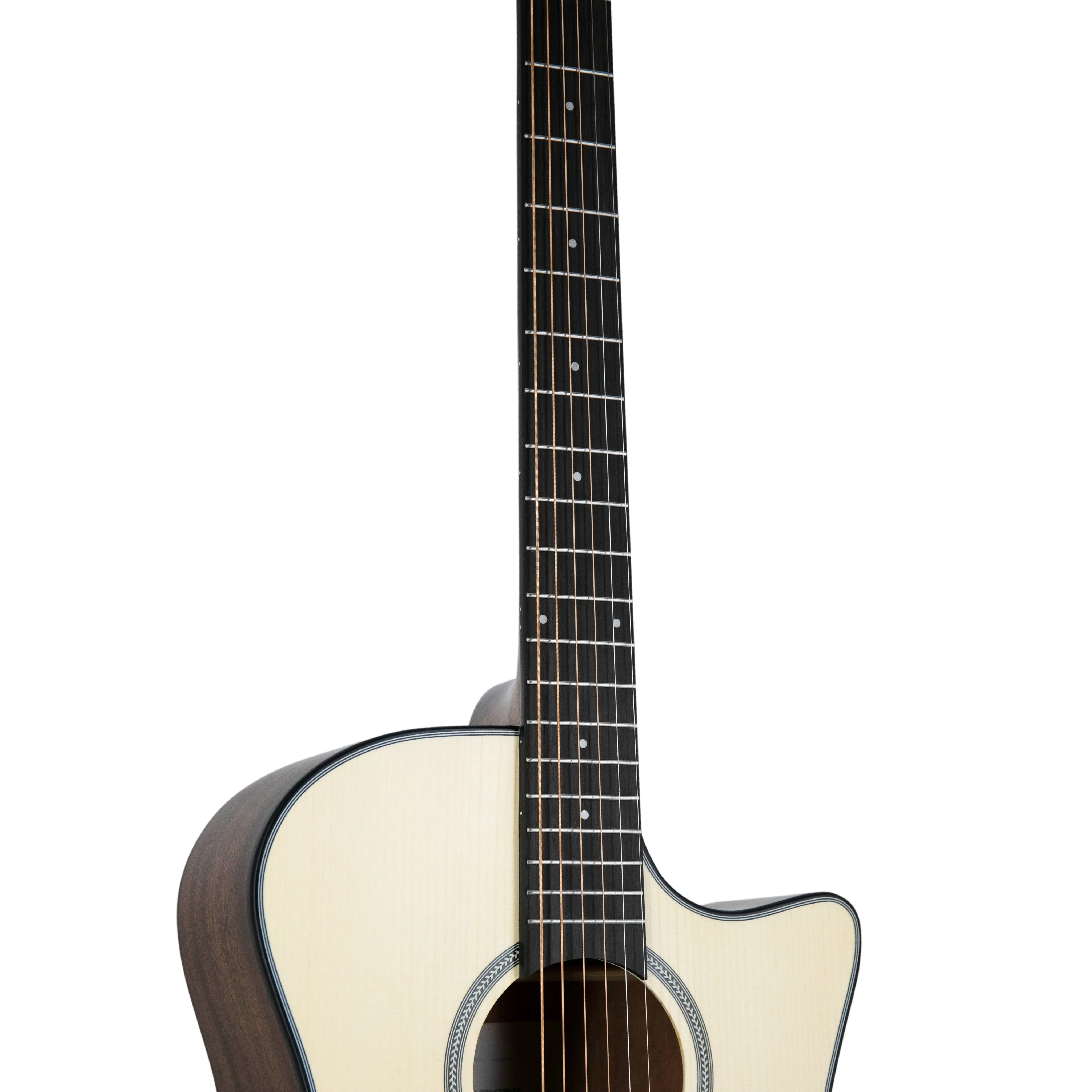 Harmony Foundation Series Terra ST GA Cutaway Acoustic Guitar, Natural Satin