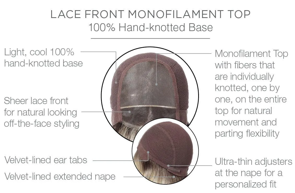 HARPER ELITE XL - Hand Tied | FW | Lace Front - Mono Top