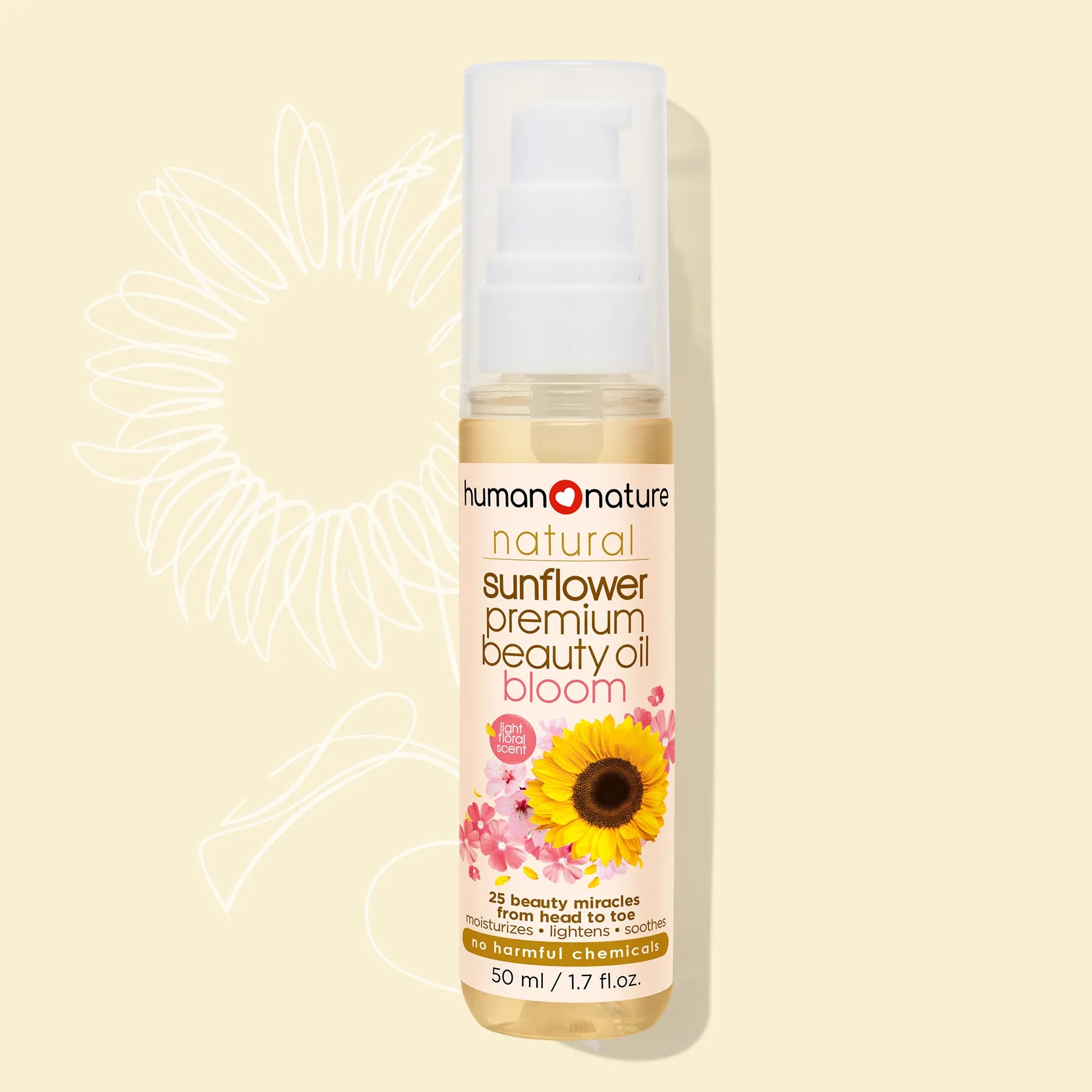 Human♡Nature Sunflower Beauty Oil Bloom