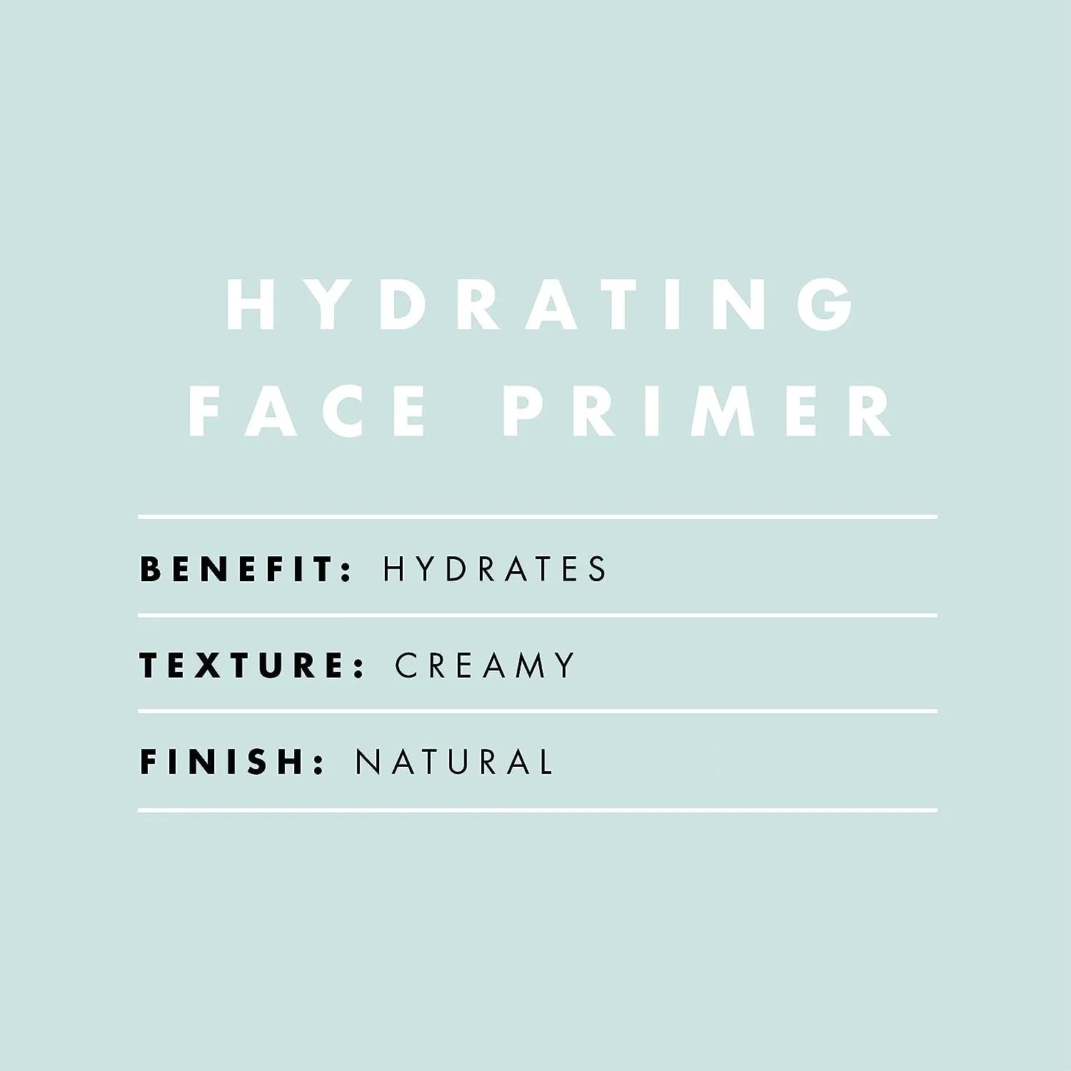 Hydrating Face Primer, Makeup Primer for Flawless, Smooth Skin & Long-Lasting Makeup, Fills in Pores & Fine Lines, Vegan & Cruelty-Free, Small
