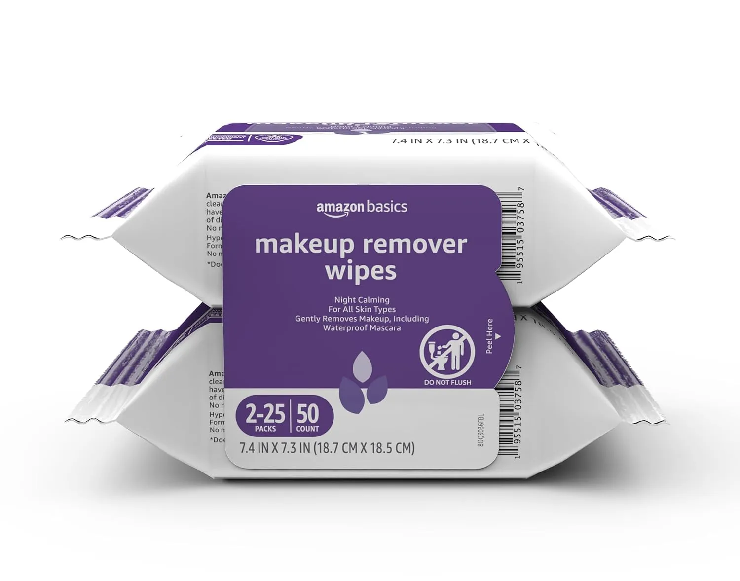 Hydrating Makeup Remover Wipes, 25 Wipes