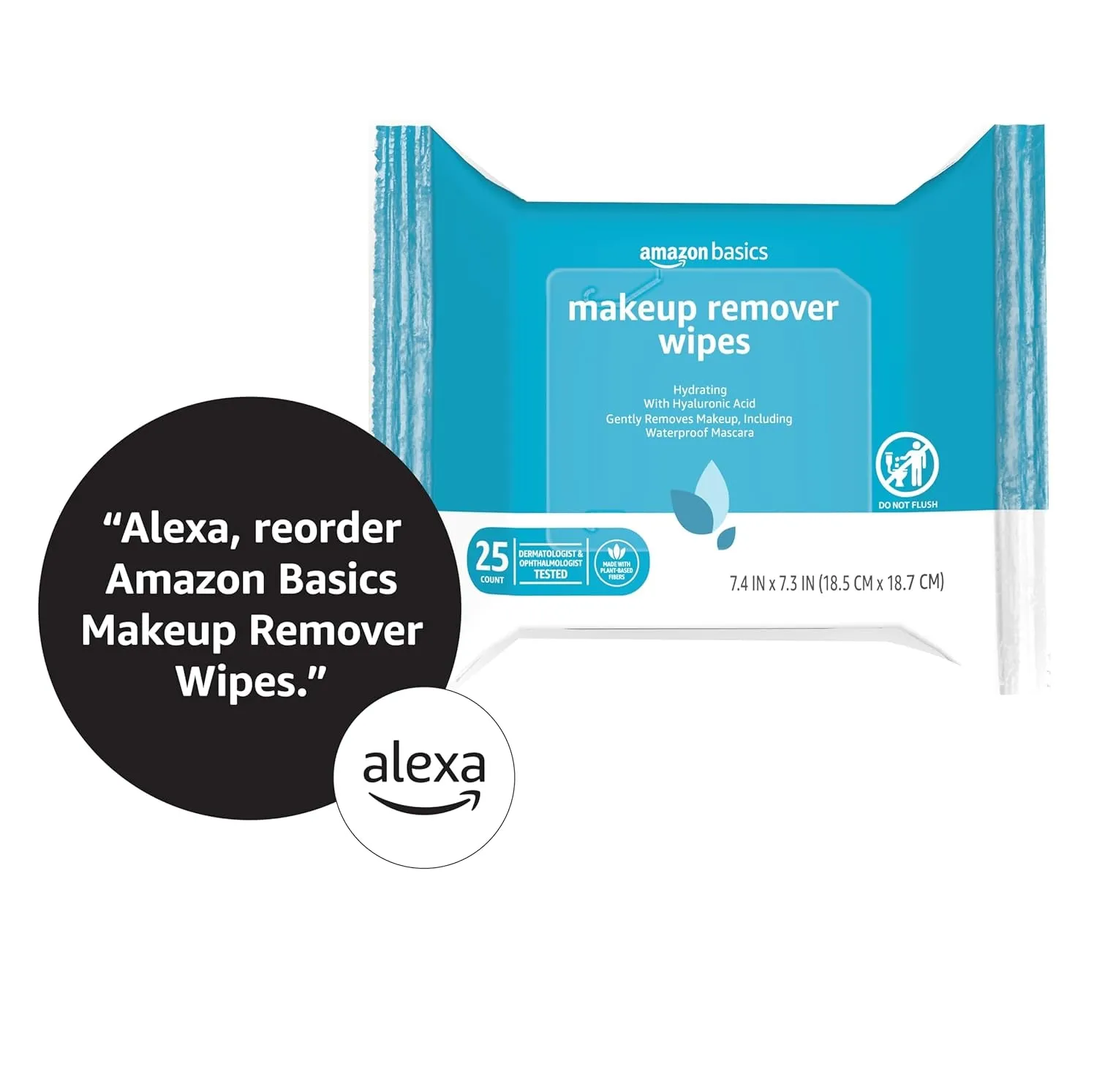 Hydrating Makeup Remover Wipes, 25 Wipes