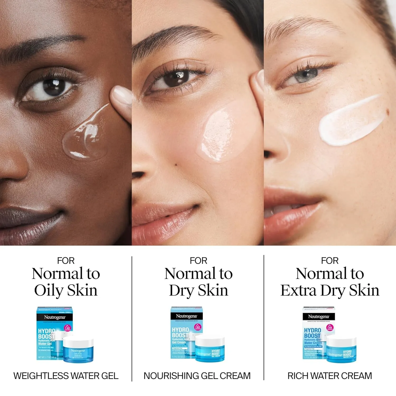 Hydro Boost Skincare Set, Hydro Boost Fragrance Free Gel Cream Face Moisturizer, 1.7 Oz, & Trial Size Hydro Boost Fragrance Free Hydrating Gel Facial Cleanser, 0.5 Fl. Oz, 2 Pack Bundle