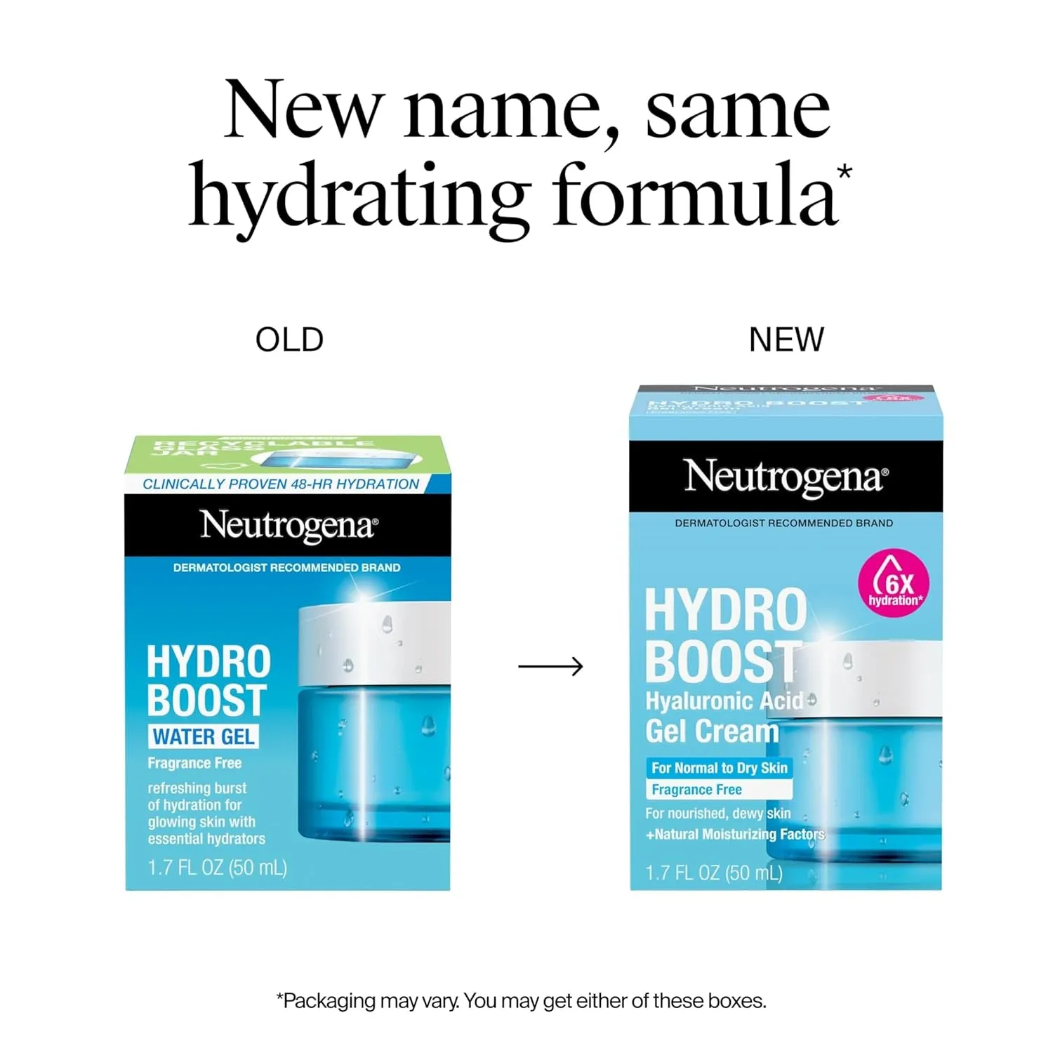Hydro Boost Skincare Set, Hydro Boost Fragrance Free Gel Cream Face Moisturizer, 1.7 Oz, & Trial Size Hydro Boost Fragrance Free Hydrating Gel Facial Cleanser, 0.5 Fl. Oz, 2 Pack Bundle