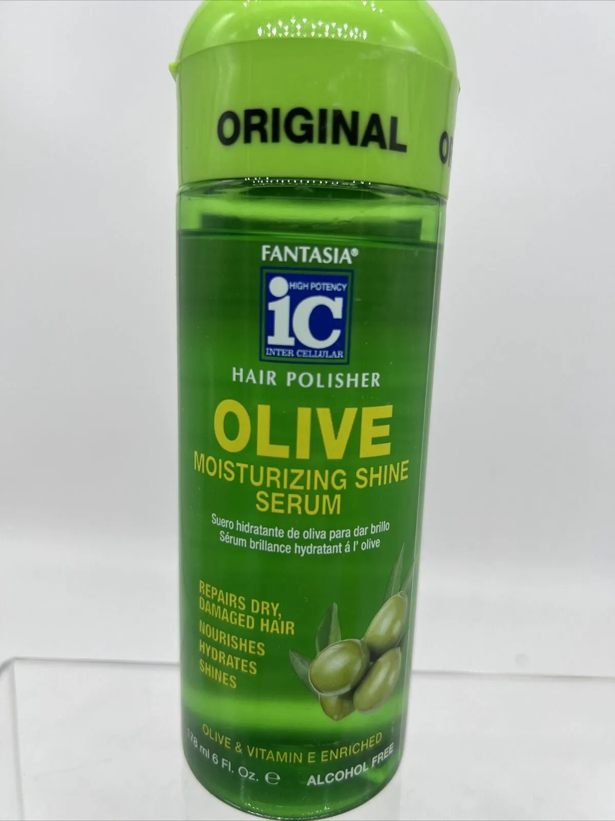IC Fantasia Hair Polisher Olive Moisturizing Shine Serum Conditioner ￼6 oz