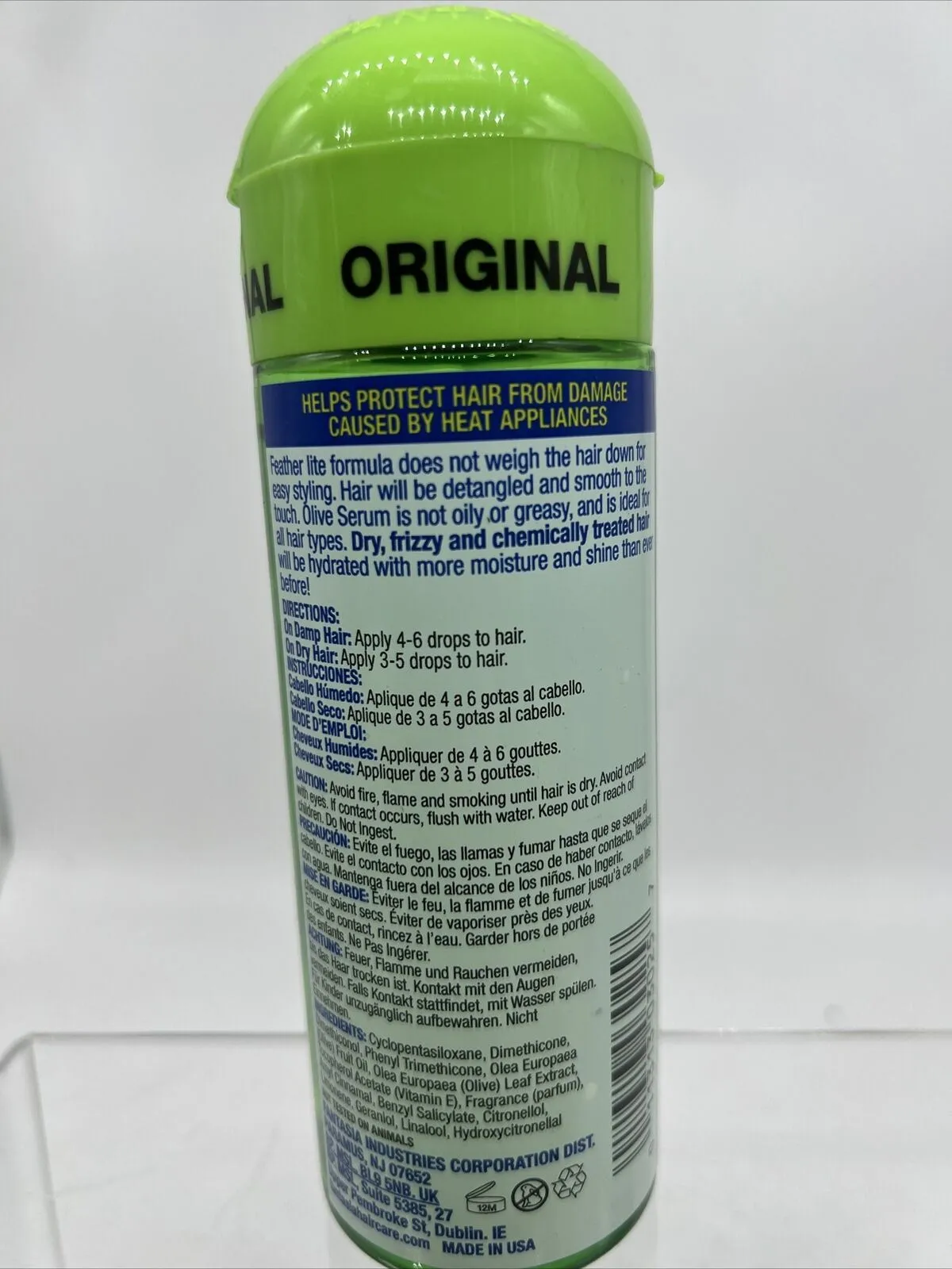 IC Fantasia Hair Polisher Olive Moisturizing Shine Serum Conditioner ￼6 oz