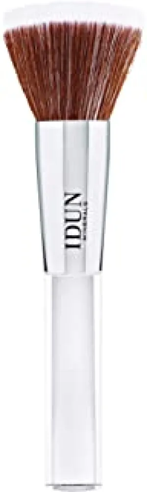 IDUN Minerals Stippling Brush - For Powder Foundation, Blush, Bronzer - Flawless Application - Premium Quality Synthetic Taklon Bristles - 100% Vegan, Hypoallergenic, Cruelty Free - No Shedding