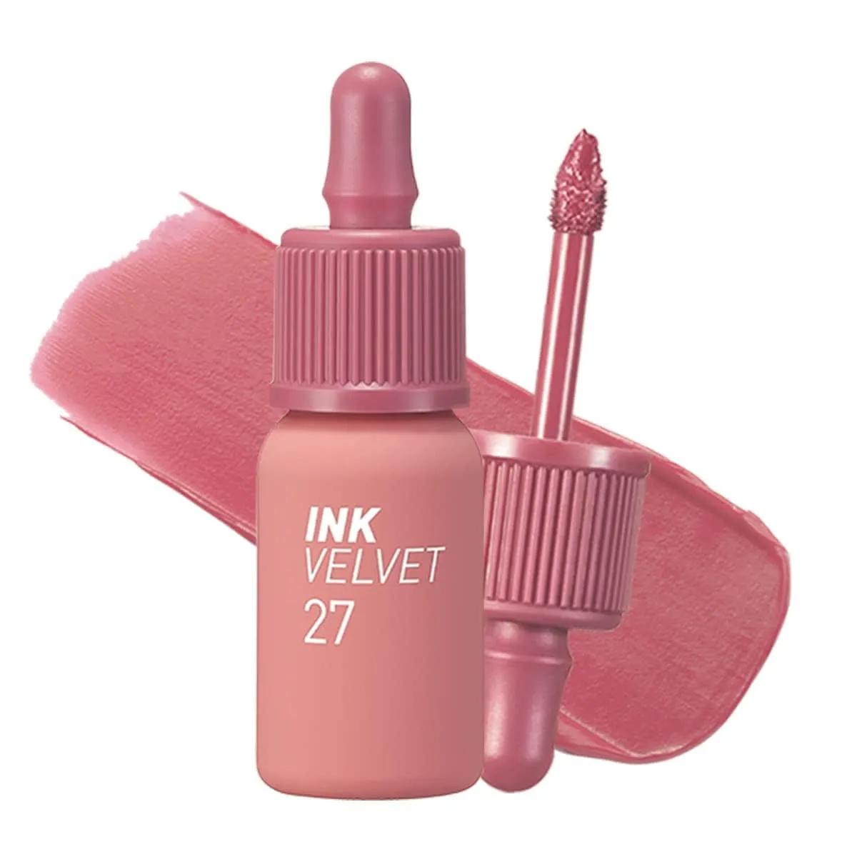 Ink the Velvet Lip Tint - High Pigment Color, Longwear, Weightless, Not Animal Tested, Gluten-Free, Paraben-Free, Valentine Day Gifts (017 ROSY NUDE)