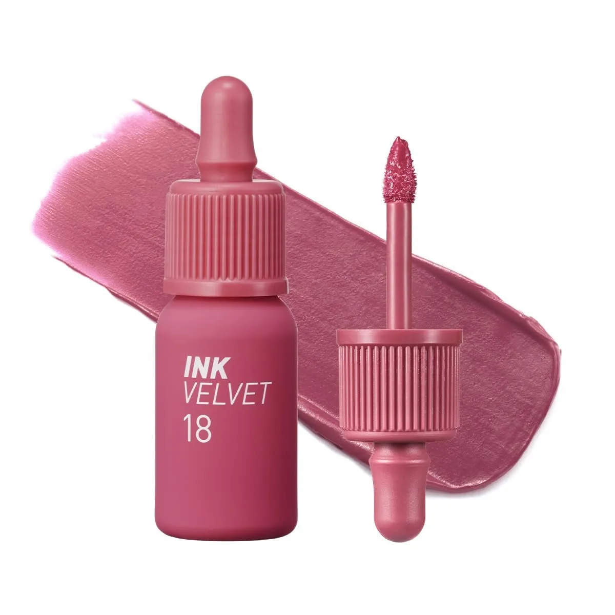 Ink the Velvet Lip Tint - High Pigment Color, Longwear, Weightless, Not Animal Tested, Gluten-Free, Paraben-Free, Valentine Day Gifts (017 ROSY NUDE)