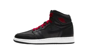 Jordan 1 Retro "Black Satin Gym Red" Grade School