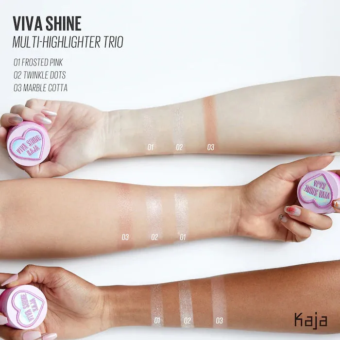 Kaja | Viva Shine Bento Highlighter   Eyeshadow Palette